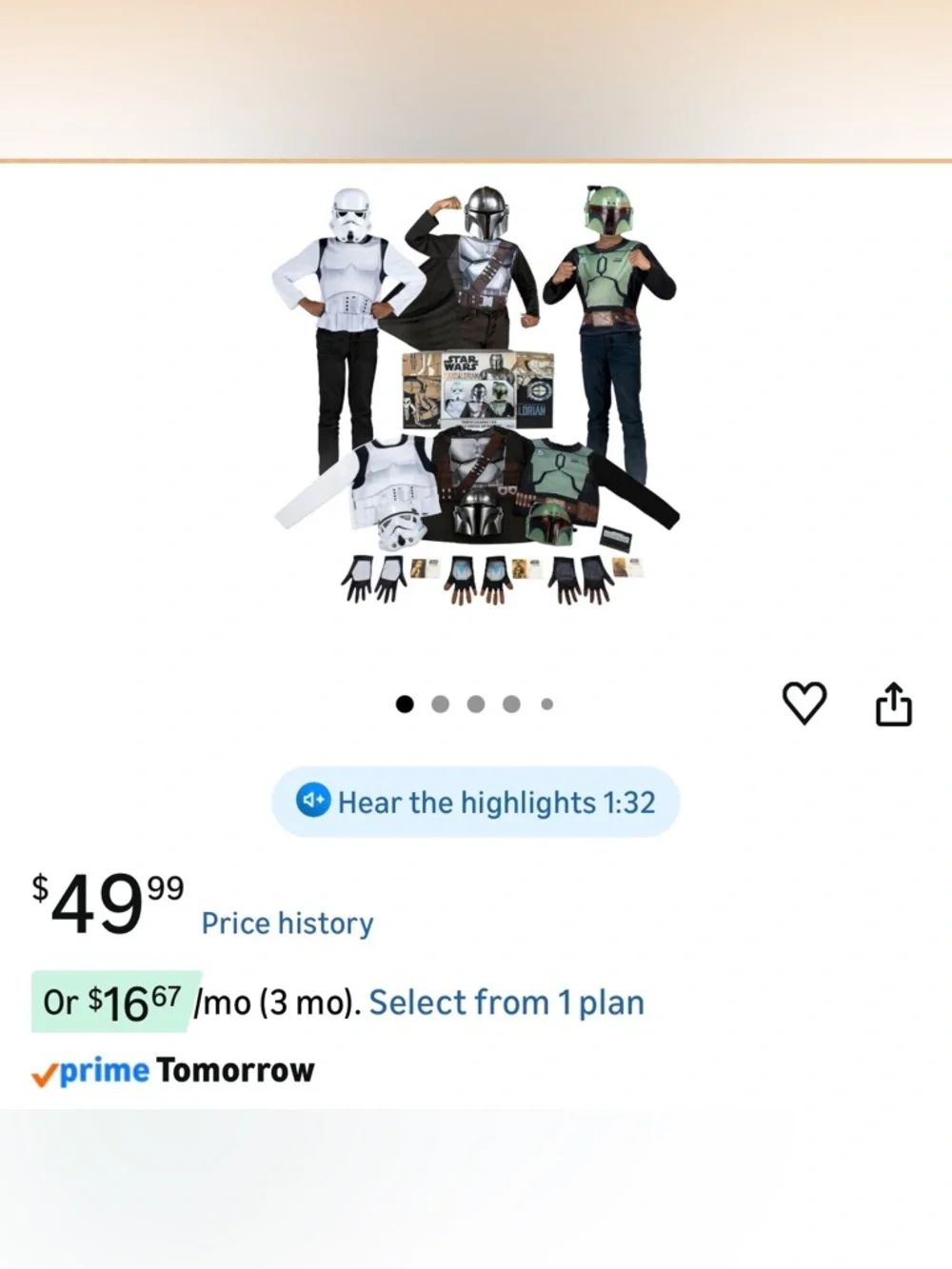 Star Wars Mandalorian Dress-Up Box Set - Picture 3 of 11